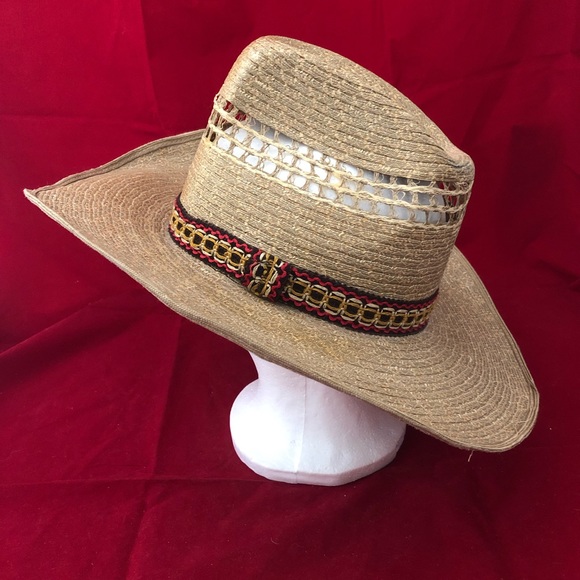 Rio Grande Chihuahua Mexico Straw Woven Cowboy Hat - Picture 1 of 8